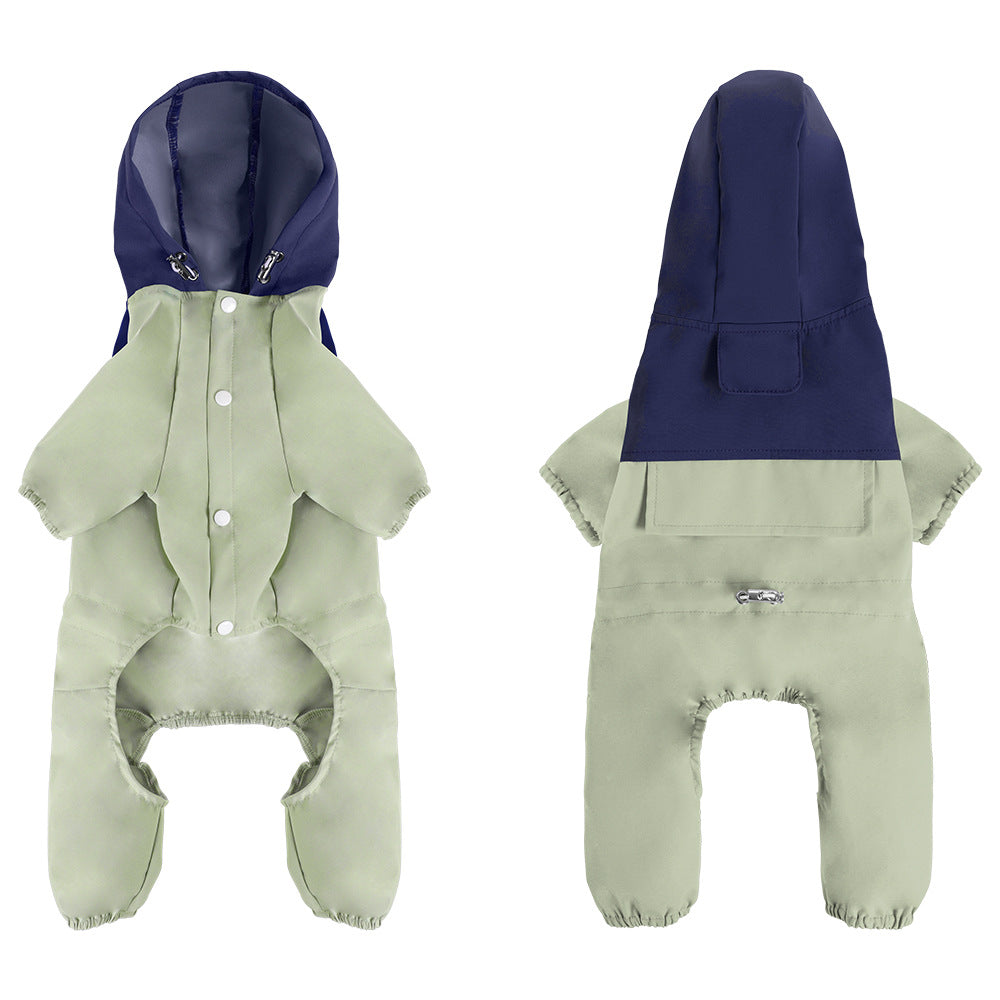 Pet Small and Medium-Sized Dog Waterproof and Dustproof Shell Jacket