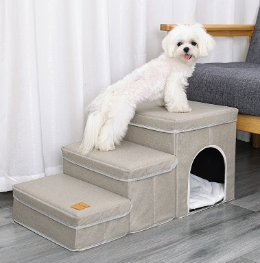 Cage chenil multifonctionnel escalier pour chien lit supérieur canapé chiot escalade fournitures pour animaux de compagnie