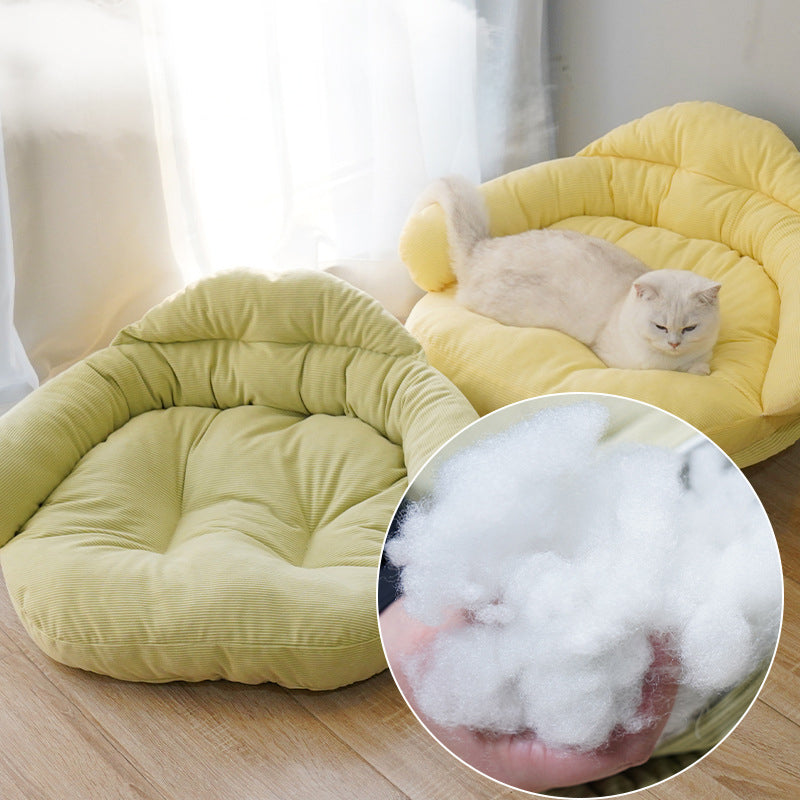Lit universel quatre saisons pour chats, surélevé, en bois massif, fournitures pour chats, lit épaissi pour animaux.