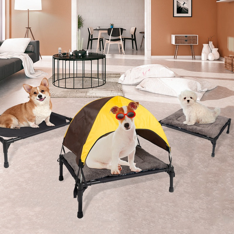 Lit pliant de camping amovible pour animaux de compagnie