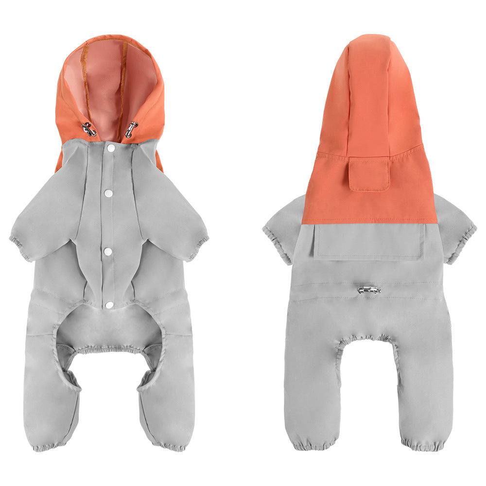 Pet Small and Medium-Sized Dog Waterproof and Dustproof Shell Jacket