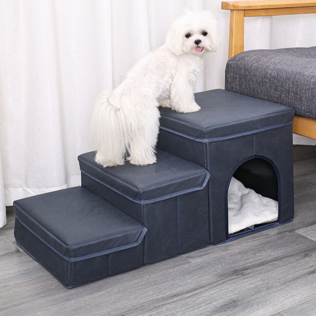 Cage chenil multifonctionnel escalier pour chien lit supérieur canapé chiot escalade fournitures pour animaux de compagnie
