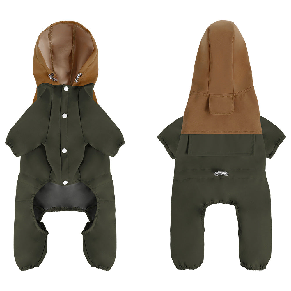 Pet Small and Medium-Sized Dog Waterproof and Dustproof Shell Jacket
