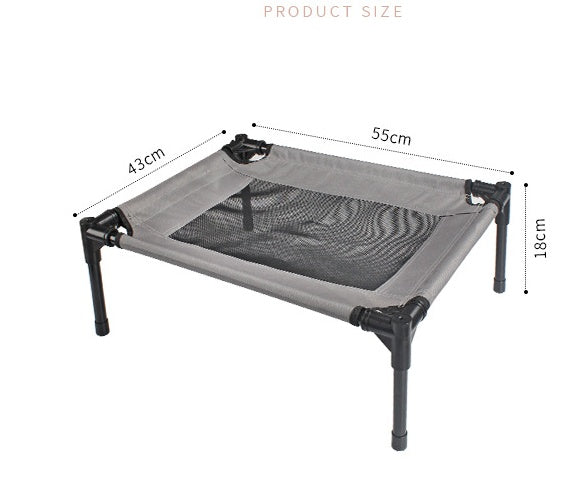 Lit pour chien amovible et lavable en tissu Oxford, lit pour animaux de compagnie respirant, trampoline pour chien
