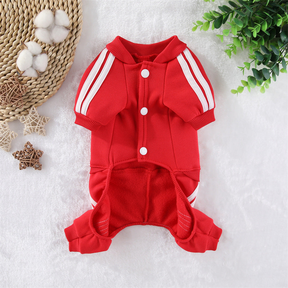 Pet Fleece Kung Fu Bear Dog Clothing