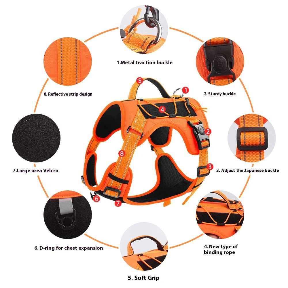 Pet Hand-Holding Rope Anti-Breakaway Dog Harness